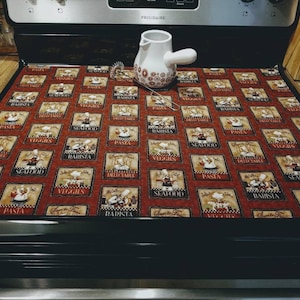 Chef Collection!! Stove top cover, glass top cover, stove top protector, Stove top pad, ceramic stovetop protector, kitchen decor
