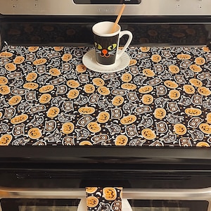 Collection Halloween, Couvercle de cuisinière, protection de cuisinière, décoration de cuisine, édition spéciale, *durée limitée*