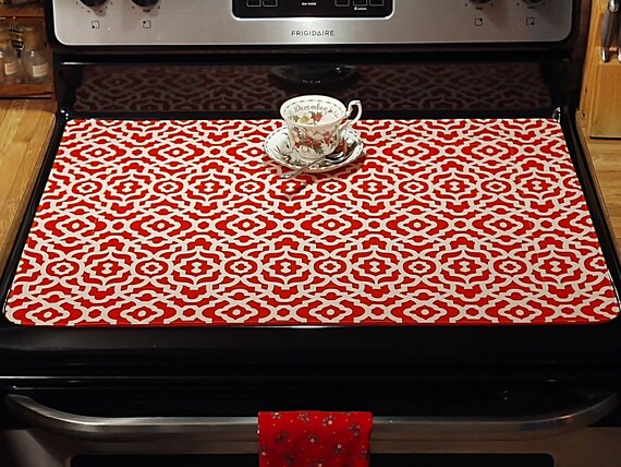 Red's Collection, Top Cover, Stove Glass Top Cover, Stove Top Protector, Stove  Top Pad, Ceramic Stovetop Pad, Kitchen Decor 