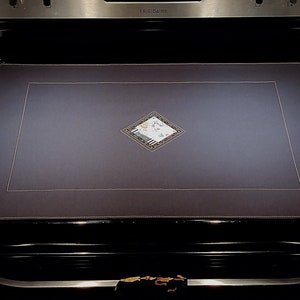 Collection Designer Chef, Couvercle de cuisinière, protecteur de vitre de cuisinière, Couvercle de cuisinière en céramique, décoration de cuisine, designs doux par JLM