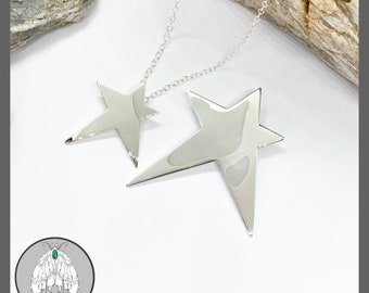 Shooting Star Pendant, Sterling silver