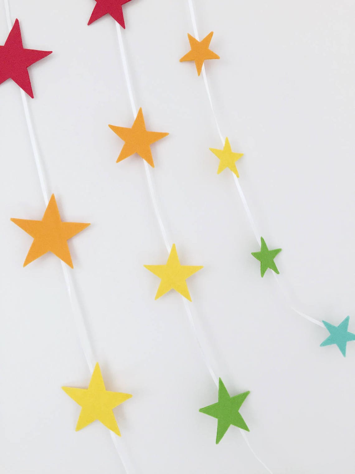 Star Rainbow Garland Nursery Decoration Mini Star Bunting Etsy