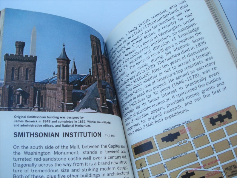 Washington Guidebook Washington DC Travel Guide DC Book Etsy