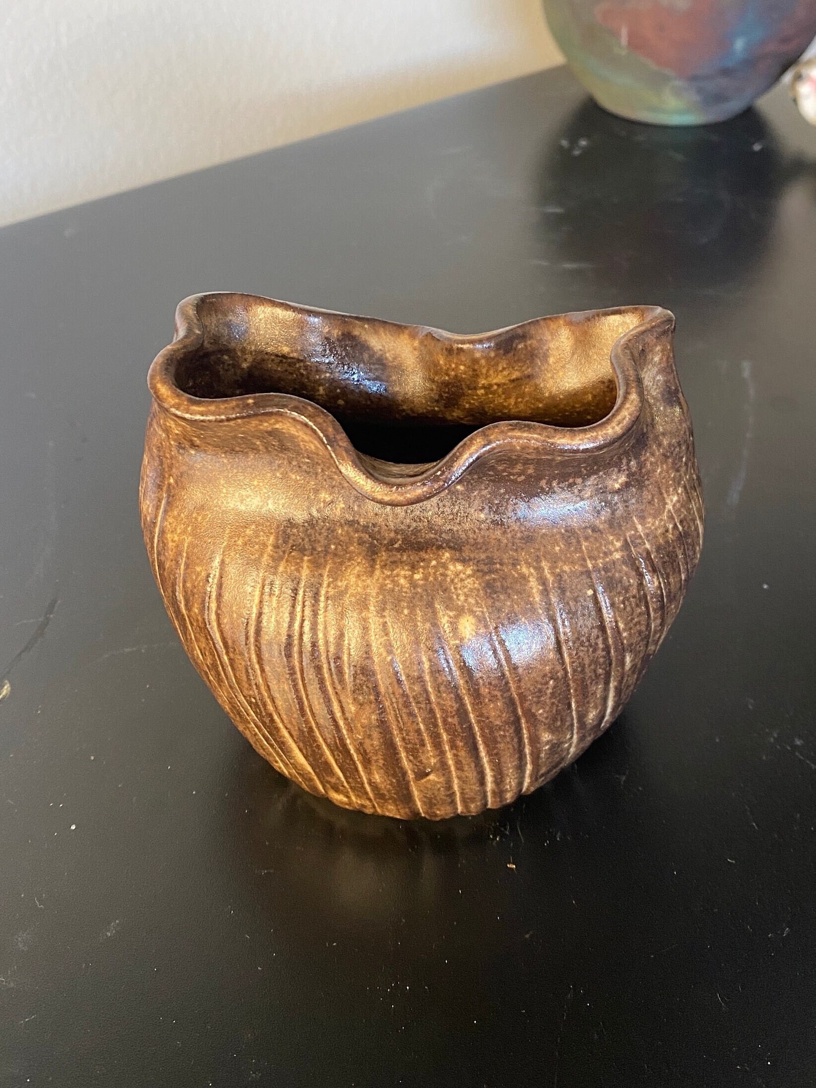 Handmade Ceramic Ripple Vase - Etsy