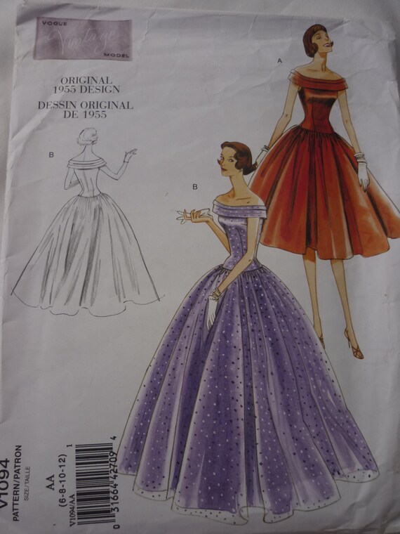 Vogue Patterns V1094/ Taille AA 6 12/ Robes 8-10
