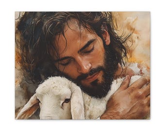 And His Sheep Know Him Canvas Art - Stretched Wall Decor