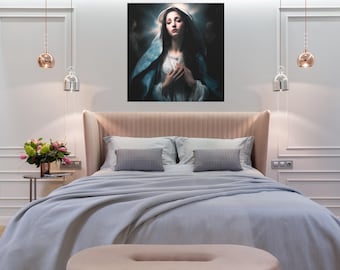Canvaskunst All Generations Will Call Me Blessed - Wanddecoratie opgespannen