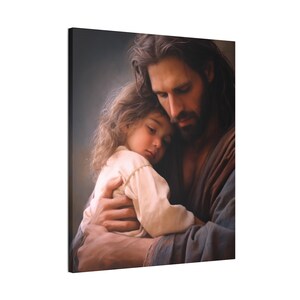 Let The Little Children Come Unto Me II Canvas Art - Stretched Wall Decor
