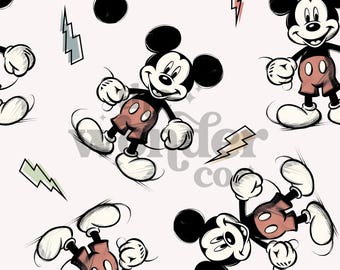 Retro Mouse Seamless Pattern | Magical Seamless Pattern
