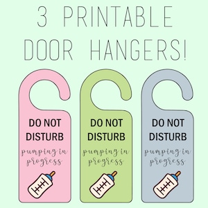 Pumping In Progress Door Hangers