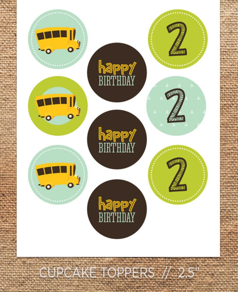 School Bus Birthday Party Kit // Printable - Etsy