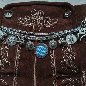 Men's Charivari for Lederhosn for men / traditional wedding / Bavarian coat of arms KönigLudwigII. / Traditional costume jewelry Wiesn Oktoberfest beer garden image 7