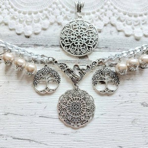 Charivari Kette fürs Dirndl Trachtenhochzeit /Schmuck mit Perlen 