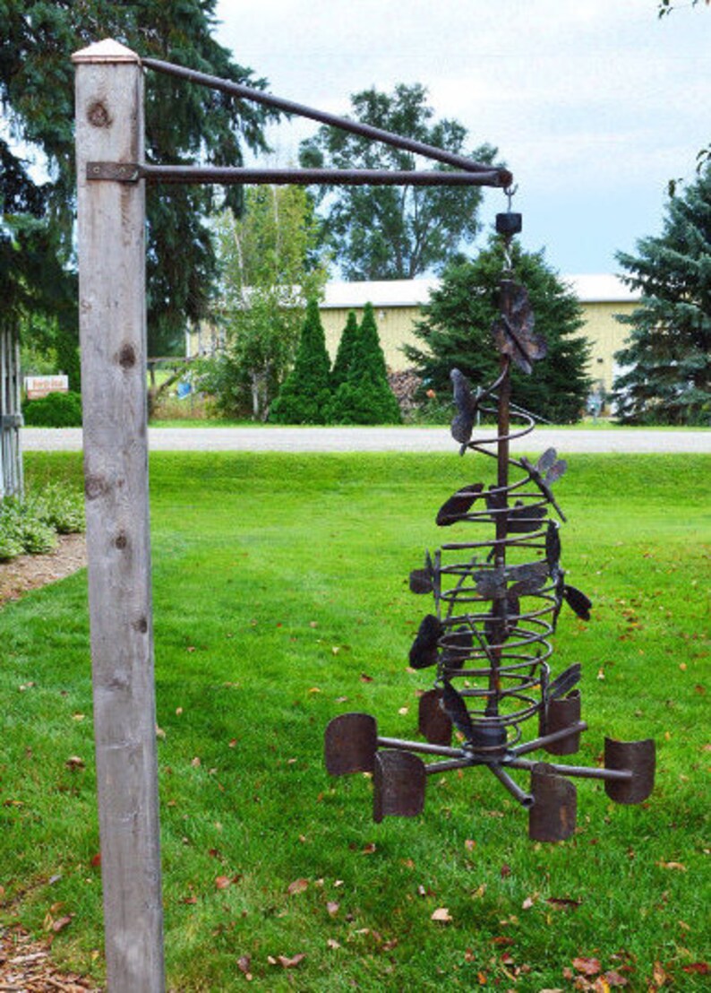 Spiral Wind Spinner Copper Wind Spinner Lawn and Etsy