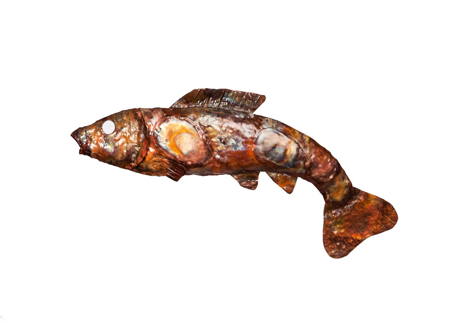 20 Long X 6 Wide Copper Koi Fish Copper Koi Fish Etsy