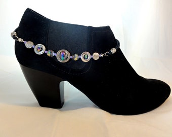 Boot Bracelets, Boot Jewelry, Boot Accessories, Boot Bling, Elegant Boot Bracelets, Boot Bracelet Leather,  Cosmos