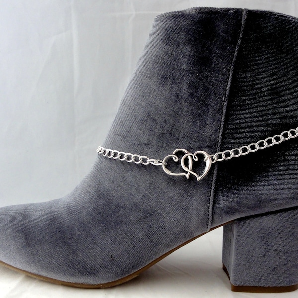 Boot Bracelet, Boot Jewelry Chains, Boot Jewelry,  Boot Accessories, Boot Bling, Elegant Boot Bracelets, Boot Bling, Love's Duet - Chain