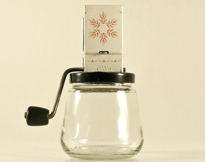 Vintage Androck Nut Grinder Red Leaf Design/nut Grinder Etsy