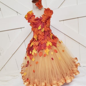 Fall hot sale leaf dress