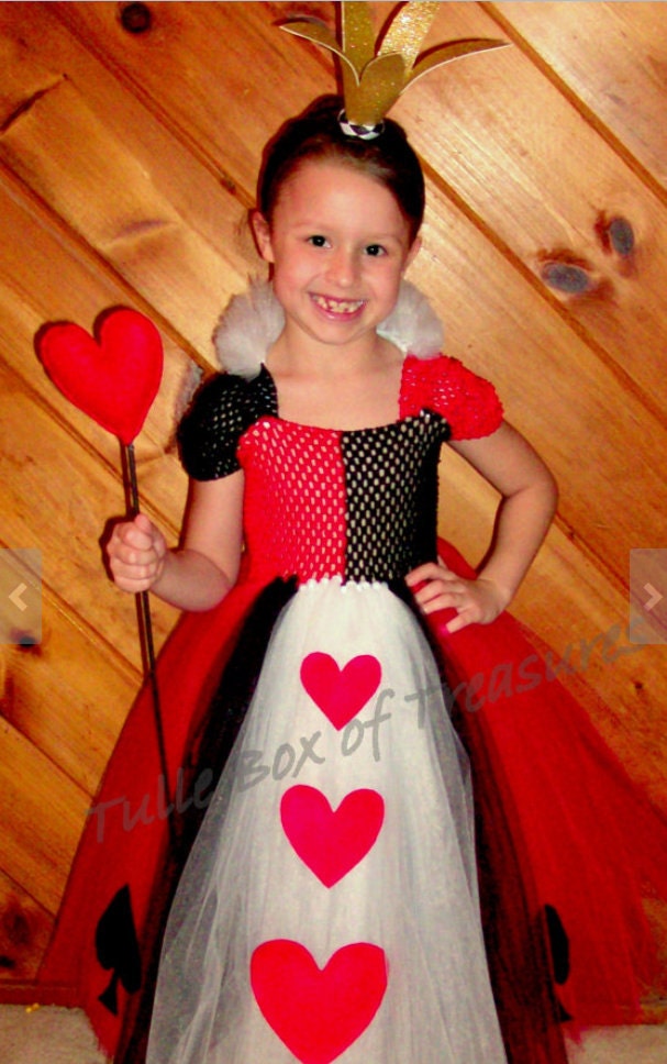 Queen of Your Hearts Red and Black Adult Tutu Costume - Etsy