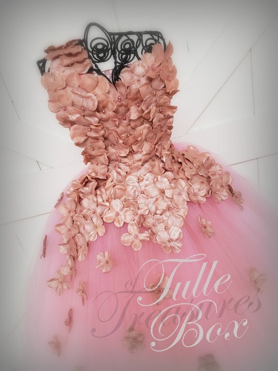 Rose petal prom dress shop