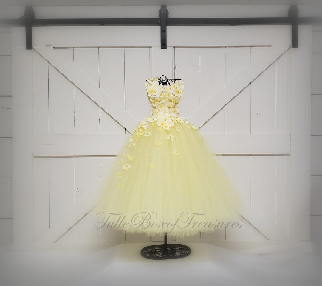 yellow prom dresses nearby Ava Presley 28576 Size 2 Yellow Long Prom Dress One Shoulder Sequin Bodice Layered Organza Skirt Formal Pageant Gown