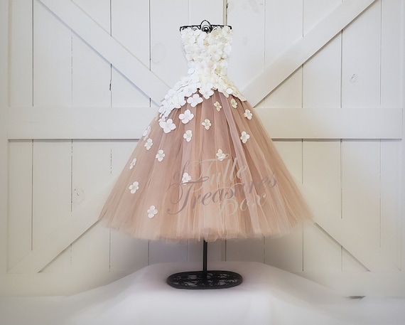 ivory petal dress Ivory Petal Ornate Mini Dress