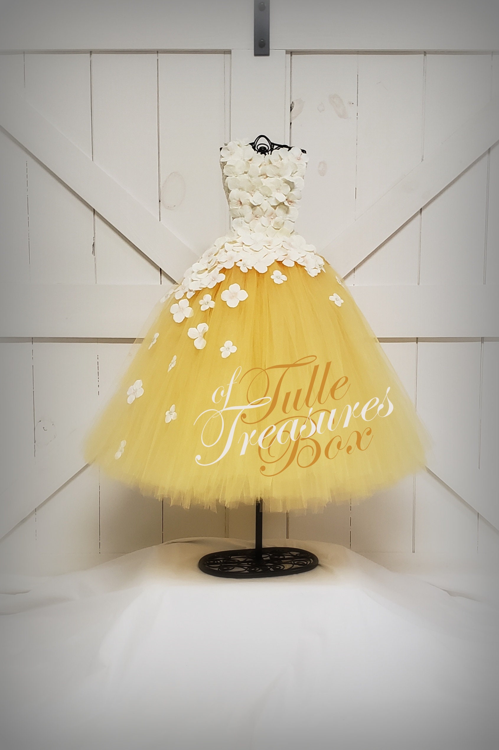 gold dress tumblr Ivory & Buttercup Yellow Flower Girl With One Petal Strap optical illusion dress blue black white gold