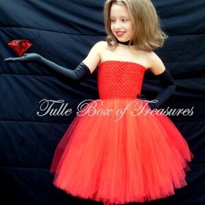 Evil Scarlet Red Dress Tutu Costume gloves & Linings Are Optional ...