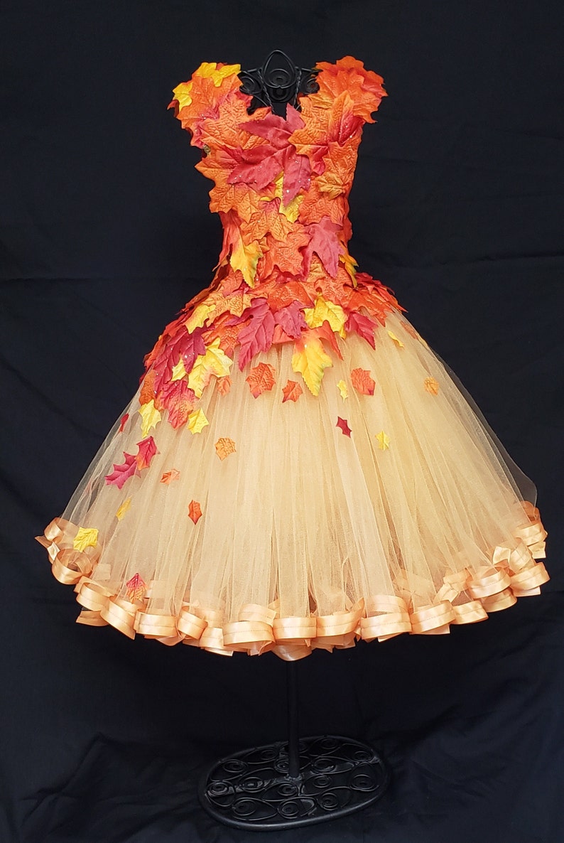 NEW FALL FOLIAGE TIERED DRESS main image 1