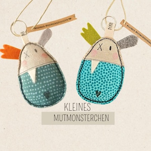 Little courage monster, talisman, courage monster, encourager, companion, lucky charm, key ring