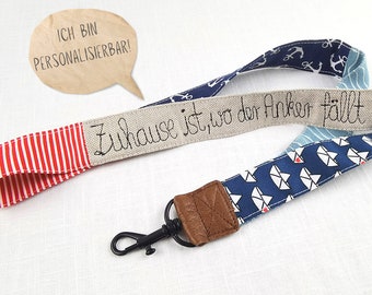 Lanyard, lanyard long and short, personalized lanyard with saying/name, keychain