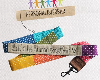 Lanyard anti racism, lanyard LGBTQ, for diversity equality inclusion, statement accessories