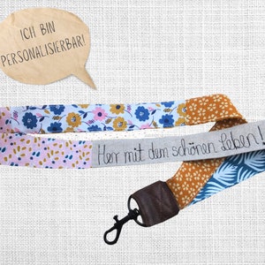 Lanyard, lanyard long and short, personalized lanyard with saying/name, keychain