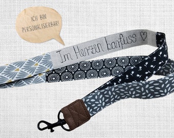 Lanyard, lanyard long and short, personalized lanyard with saying/name, keychain