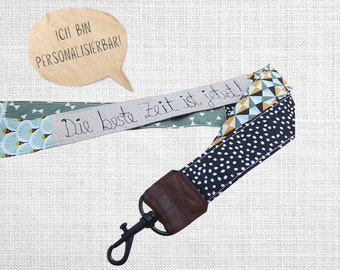 Lanyard, lanyard long and short, personalized lanyard with saying/name, keychain