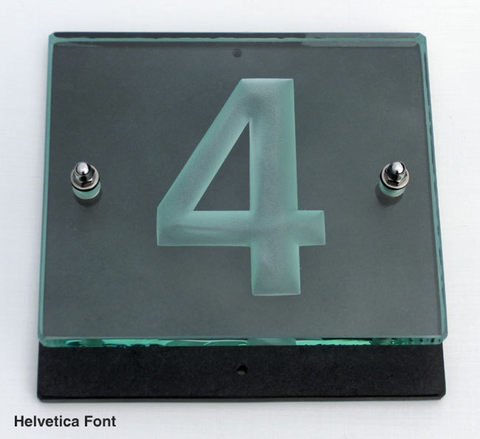 Engraved Glass & Slate House Numbers and Names Etsy