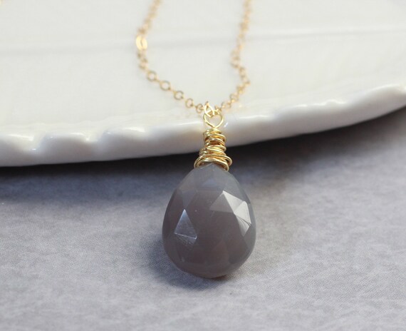 etsy gemstone necklace