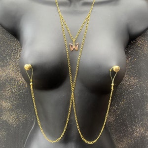 Bralette jewelry. Bikini body jewellery. Bra chain. Body chain. Festival jewelry. Gift for her. Beach body chain. Rave body chain.