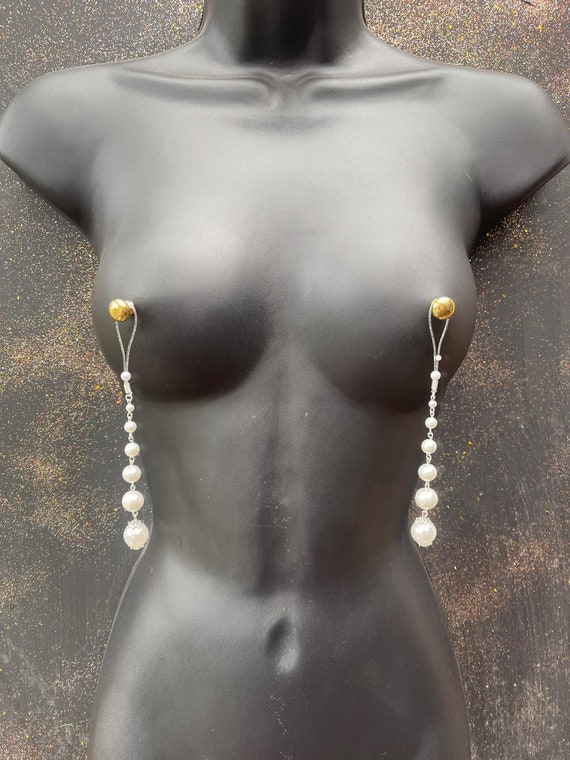 Nipple Jewellery Non Piercing. Submissive Jewelry for Nipple Play. Mature. - Etsy Nipple Jewellery Non Piercing. Submissive Jewelry for Nipple Play. Mature. - Etsy