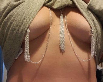 Nipple play jewellery. Sex toys for couples.