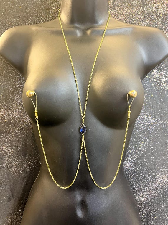 Sex Toys for Couples. Nipple Play Jewelry. Collar Nipple Chain. Mature