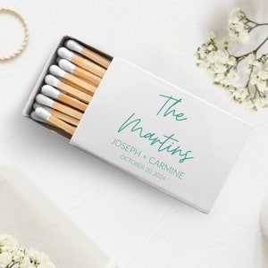 Custom Wedding Matchboxes, Personalized Matchboxes Favors, Matchboxes as Unique Souvenirs for Weddings, Custom White Head Matches Gifts (5)