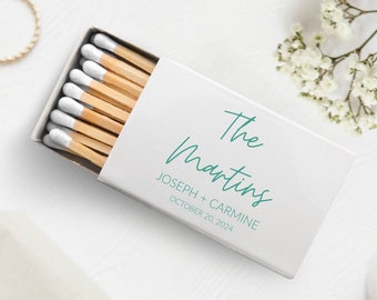 Custom Wedding Matchboxes, Personalized Matchboxes Favors, Matchboxes as Unique Souvenirs for Weddings, Custom White Head Matches Gifts (5)