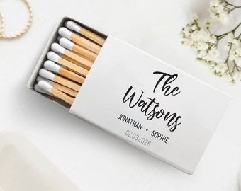 Custom Wedding Matchbox Favors, Personalized Wedding Matchboxes, White Head Match Wedding Favors, Personalized Matchbox Wedding Favors (187)