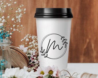 Wedding Coffee Cups, Custom Paper Cups, Personalized Drinkware, Personalized Wedding Coffee Cup, Customized Wedding Paper Cup Keepsake (329)