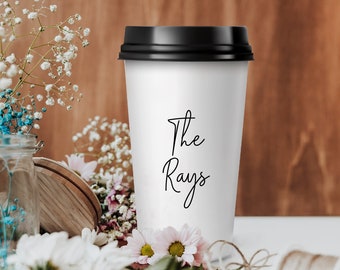 Personalized Wedding Coffee Cup, Customized Coffee Cup for Weddings, Custom Coffee Cups Wedding Keepsakes, Coffee Cup Wedding Keepsake (321)