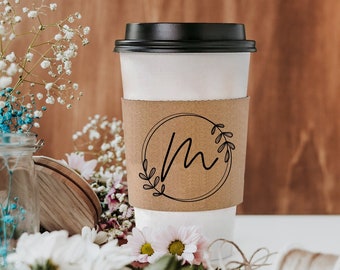 Wedding Coffee Sleeves, Custom Sleeve, Personalized Cup Sleeve, Personalized Wedding Coffee Sleeve, Customized Wedding Sleeve Keepsake (329)