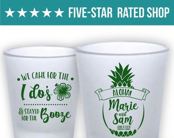 Wedding Shot Glass, Wedding Favors, Wedding Printed Frosted Shot Glass, Frosted Wedding Shot Glass, Custom Wedding Shot Glass (120)