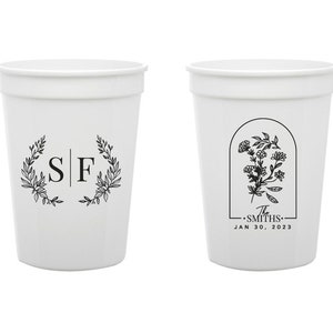 Wedding Stadium Cups, Personalized Stadium Cups, Custom Stadium Cup, Wedding Cup Favors, Stadium Cup Favors, Plastic Cup Wedding Favor (168)